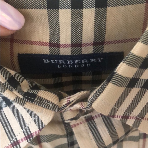 Burberry button down shirt size large vintage! - Picture 3 of 6